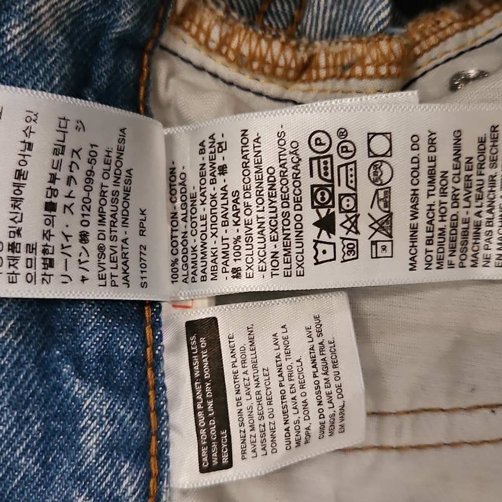 Levi's Light Blue Denim Maxi Skirt - Picture 11 of 12